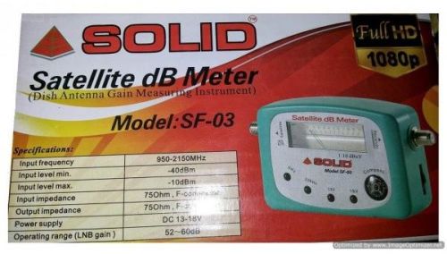 SOLID SF-03 Satellite dB Meter