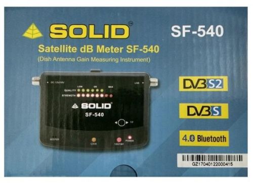 SOLID SF-540 Satellite dB Meter With Bluetooth Interface