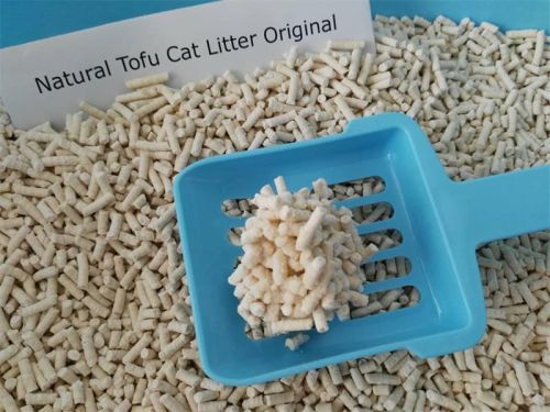 Natural beancurd residue Tofu Cat Litter, Length : 4-10mm