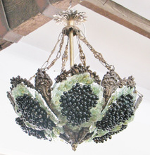 Art Nouveau Grape Chandelier