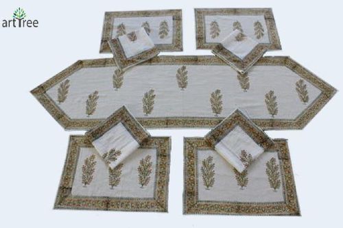 Hand Block Print Table Mats & Runners