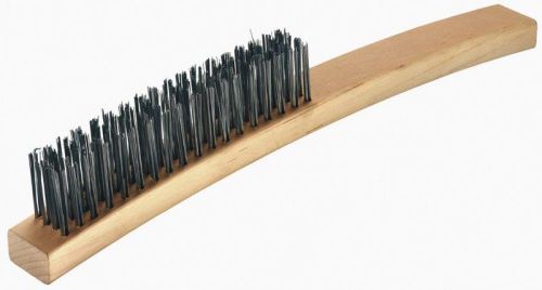 Four Row Stainless Steel Wire Brush, Size : 16x30cm
