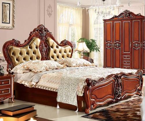 Fancy Wooden Double Beds