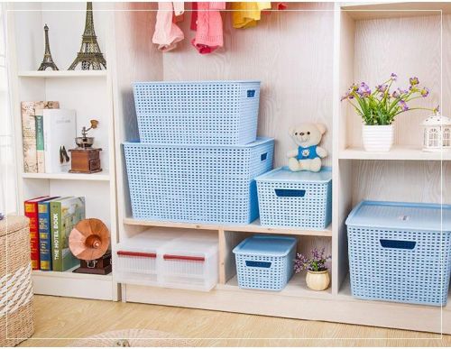 PP Plastic Woven Pattern Storage Bin