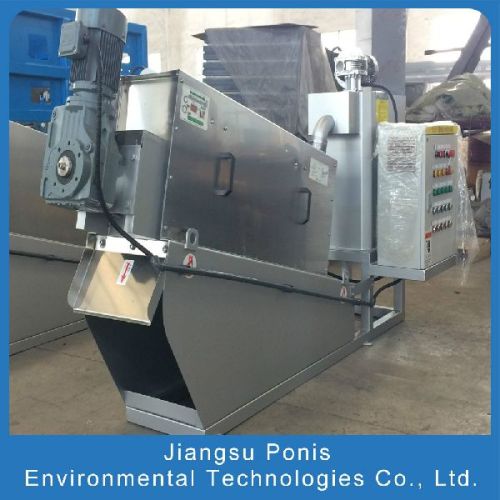 SUS304 Screw Sludge Dewatering Machine, Brand Name : JSPONIS