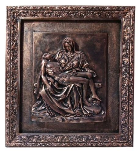 Pieta PL Copper Statue With Frame, Style : 3D
