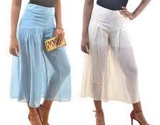 Plain Cotton Fabric Ladies Palazzo Pants, Occasion : Party Wear