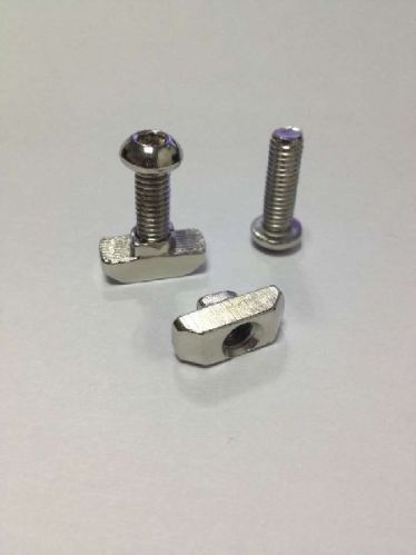 Zinc Plated Steel Slot M4 5 6 8mm Groove T-Nuts For Aluminum Profile Products