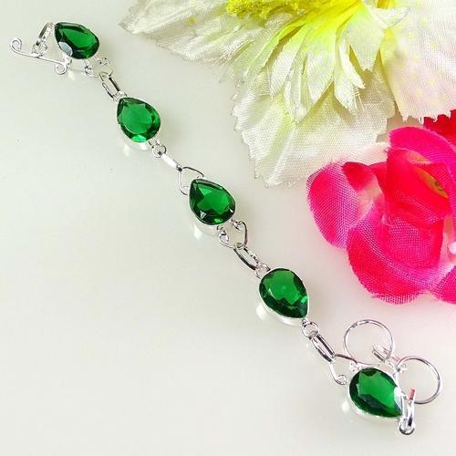 Silver Plated Metal Designer Gemstone Bracelets