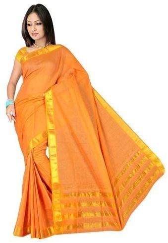 Plain Cotton Saree