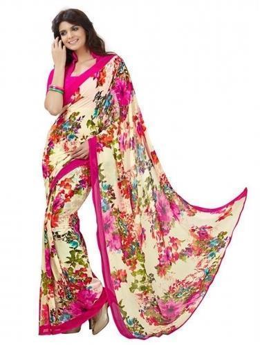 Printed Georgette Saree