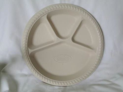 Biodegradable 12 Inch 4 CP Round Plate