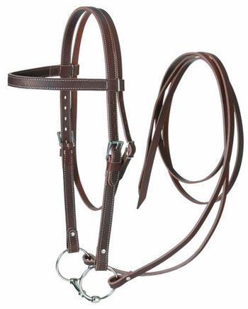 Leather Horse Bridle, Pattern : Plain