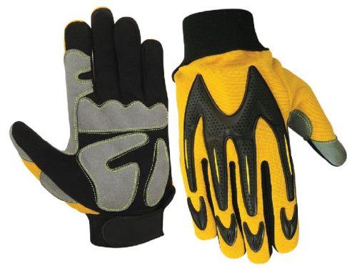 Impact Protective Mechanic Gloves / Anti-Vibration Gloves / Oil & Gas Industries Safety Gloves