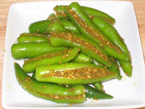 Green chilli pickle