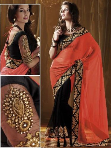 Party Wear Sarees, Technics : Attractive Pattern