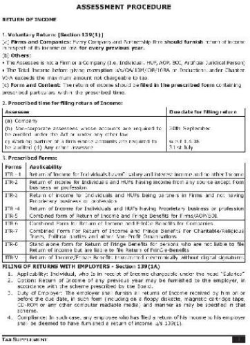 Income Tax Assessment Services