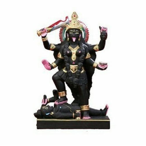 Black Marble Kali Statue, For Temples, Color : Multicolor