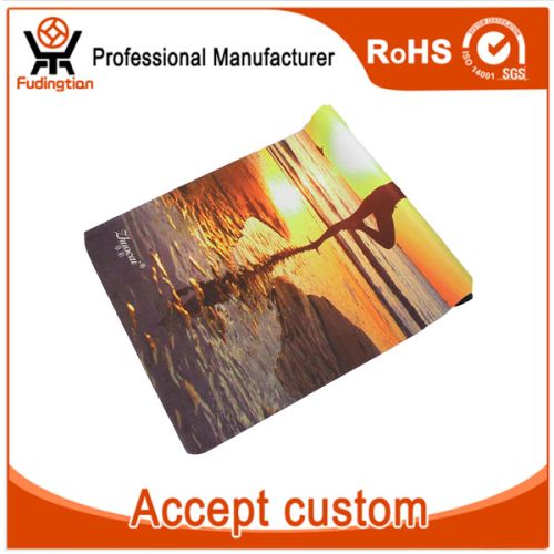 Foldable Organic Suede Rubber Yoga Mat