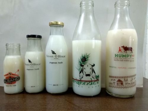 Milk Glass Bottles, Feature : Leak Proof, Fine Quality