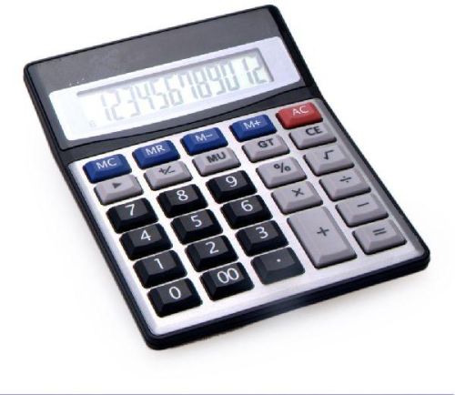 12 Digit Office Desk Calculator Large LCD Display