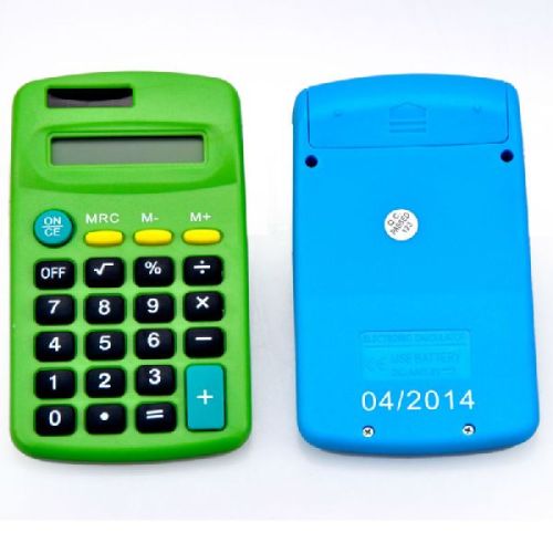 8 Digit Back To School Colorful Pocket Calculator