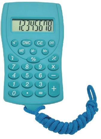 8 Digital Mini Lanyard Pocket Calculator