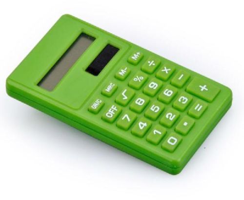 8 Digits Dual Power Plastic Student Calculator