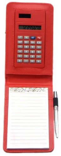 8 Digits Leather Notebook Calculator