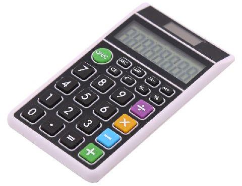 Solar Power 8 Digits Pocket Calculator