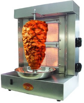 Electric Stainless Steel Shawarma Machine, Color : Silver