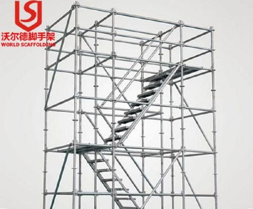 Scaffolding Steel Ladder Stair Case, Packaging Type : Silver