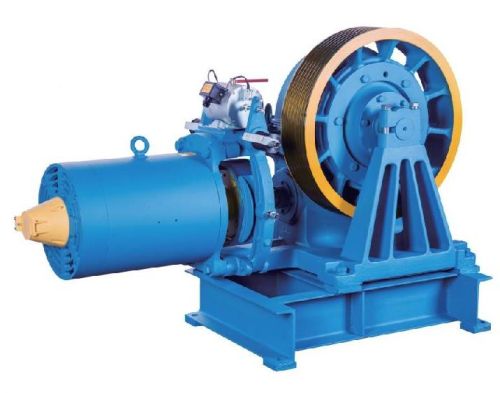 VVVF Drive Geared Elevator Traction Machine