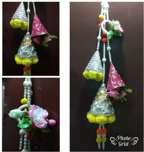 Happiness Crafts Cone Fabric Decorative Door Hanging