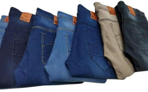 Mens Casual Slim Fit Denim Jeans, Waist Size : 28 To 36 Inch