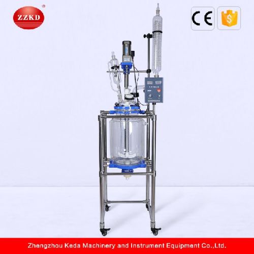 Lab Vacuum 30l Jacketed Full Glass Reactor