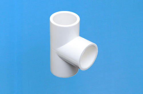 Round UPVC Pipe Tee, For Water Fittings, Color : White