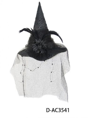 Black Gauze Witch Hat
