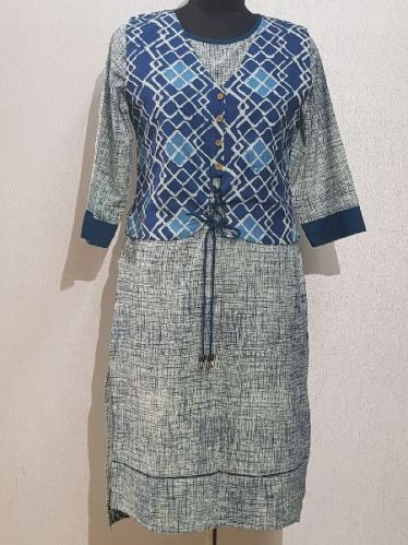 Cotton Designer Printed Kurtis, Age Group : Adult