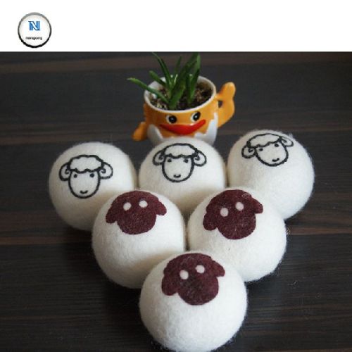 100% Wool Felt Dryer Ball, Packaging Type : White, or colorful