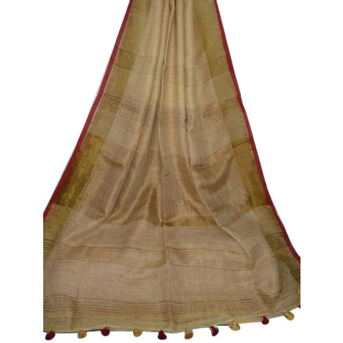 Mahapar Zari Linen Sarees, Occasion : Party Wear