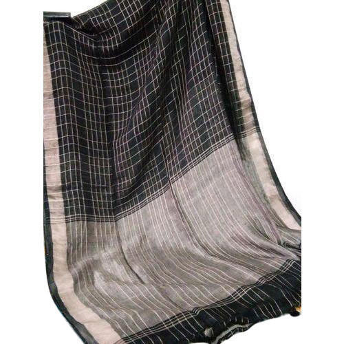 Self Zari Linen Sarees, Occasion : Party Wear