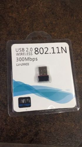 Wireless USB 300 Mbps, Color : Black