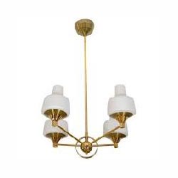 Four Arm Brass Hanging Light