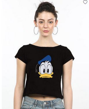 100% Cotton Pique Ladies Cropped Top