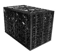 Rectangular PP Recycled EcoRain Tank Single Module, Color : Black