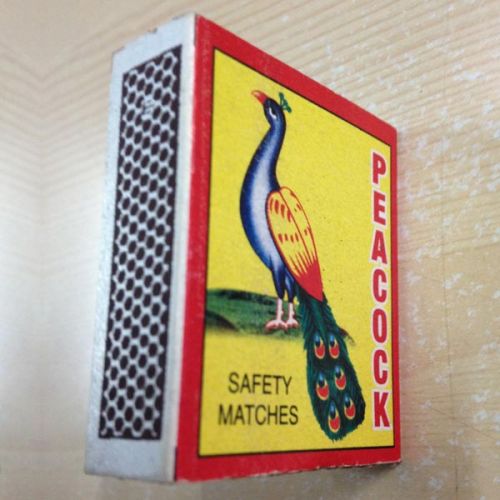 Eco Cardboard Match (Peacock Slim 45'S), For Industrial, Feature : Easy To Carry, Windproof