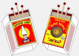 Peacock 70's Cardboard Matches