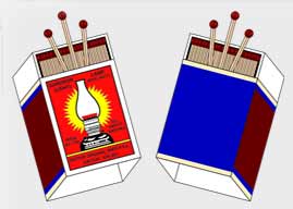 Superior Light Veneer 50's Matches