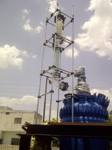 Distillation Assembly On Glass Lined Reactor